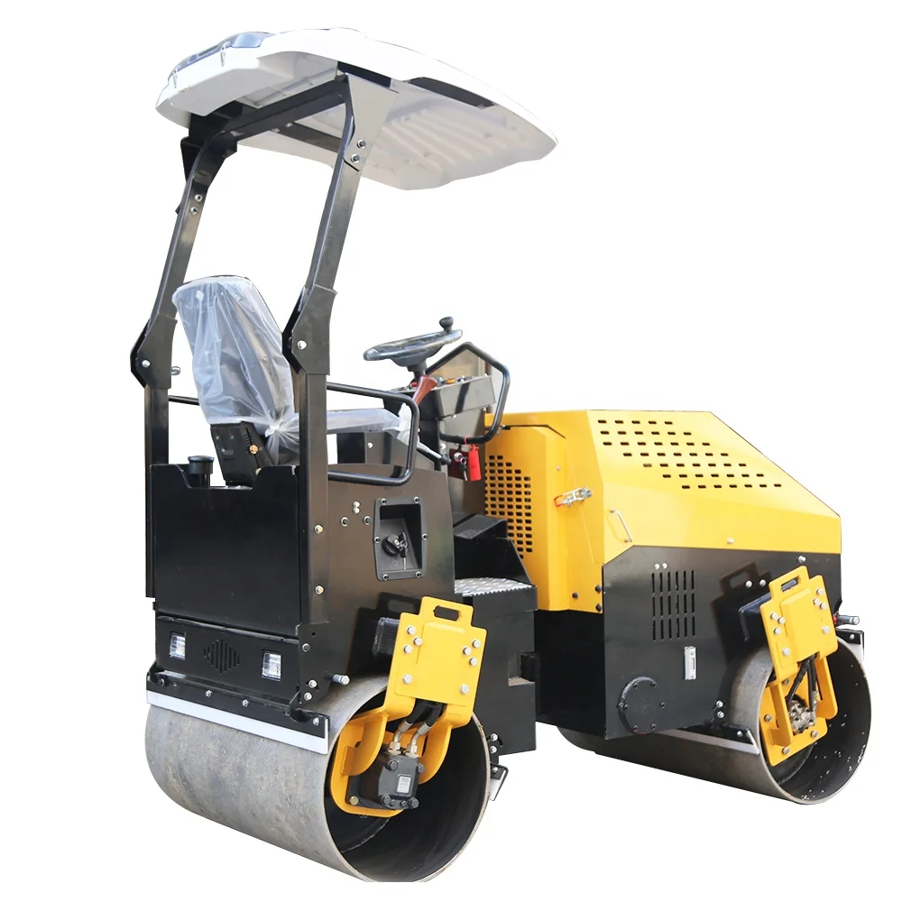 Diesel Road Roller Time Limited Single / double Drum New Small Mini Road Roller Machine Compactor Price