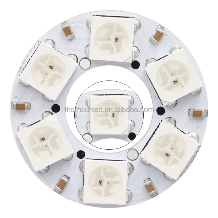 
drop ship led circle ring sk6812 rgb led ring 5v ws2812b 6 led led ring sk6812 ic 