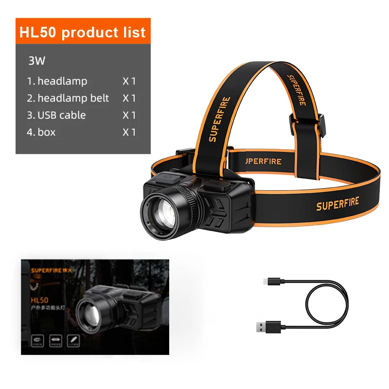 Best Quality Promotional Motion Sensor Waterproof Night Fishing Hiking Rechargeable Headlamps