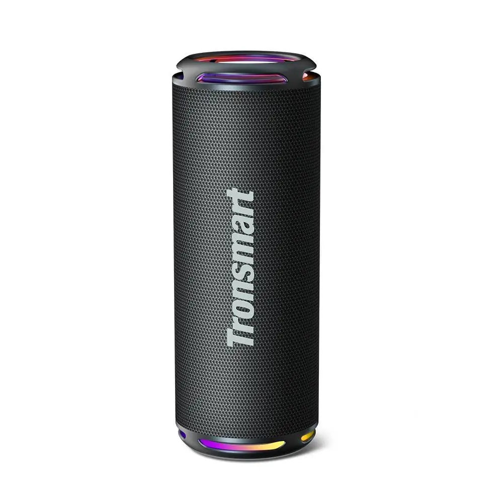 New Arrival Tronsmart T7 Lite Deep Bass Portable Speaker 24W IPX7  Cylinder Wireless Sound Box For Home Use  Blue