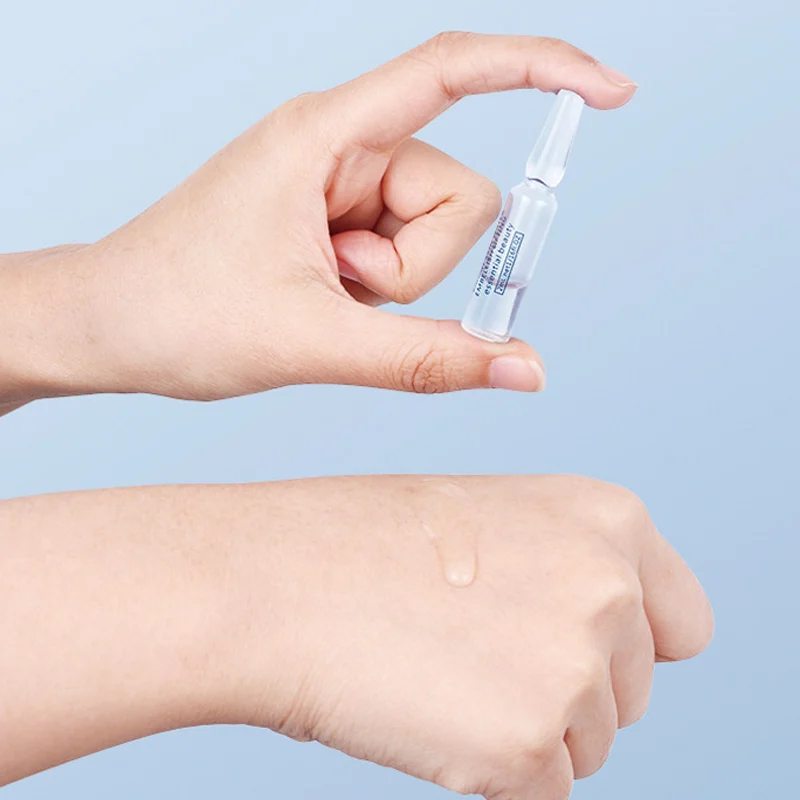 Ampoule  Hyaluronic Acid Moisturizing Face Serum Private Label Vegan  Facial Brightening Anti Aging Serum Ampoule