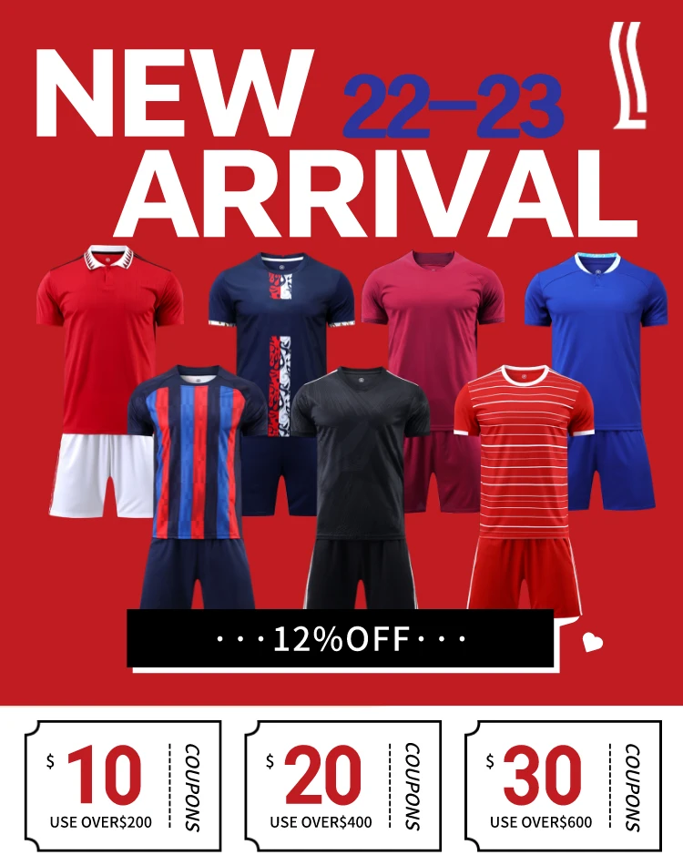 Soccer Uniform With Set Sublimation Sportswear Wholesale Custom Soccer Jersey For Men Football Shirt Suit Jersey Soccer Wear Vie