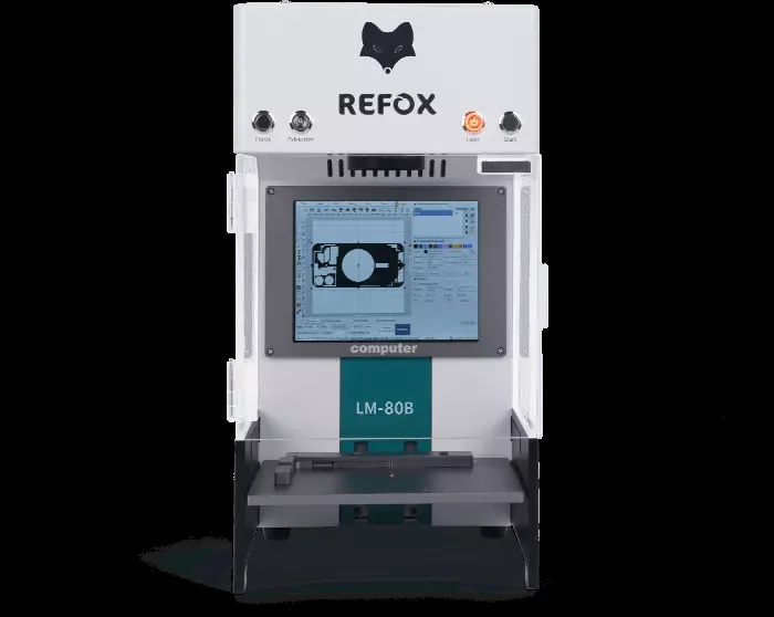 REFOX LM-80E 20W Laser Machine 3 in 1 Intelligent Built-in Extractor Fume And Computer For iPhone Back Glass Removal