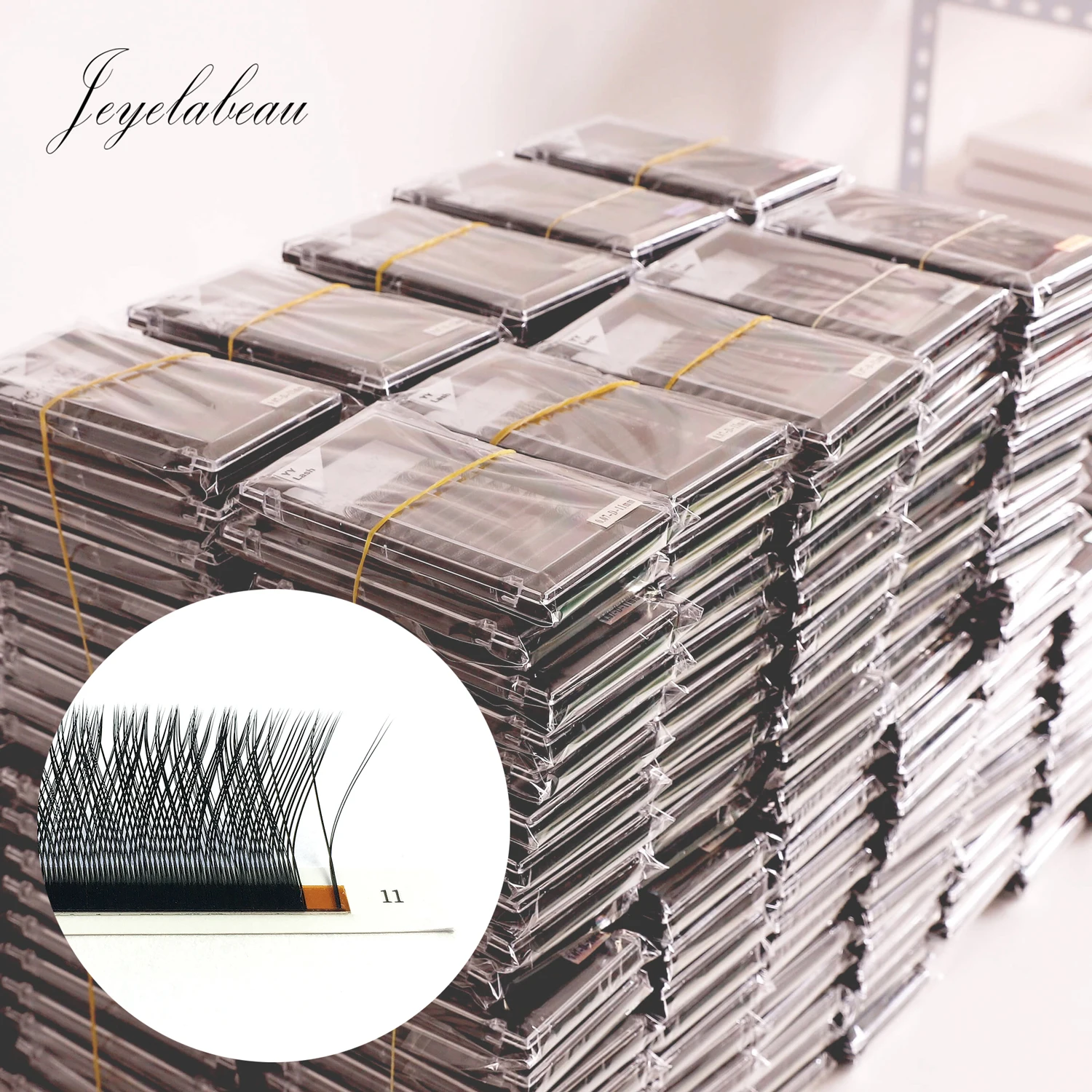 Superior Synthetic Hair Individual Eyelash Extension High Quality Y Lash 0.07 Thickness Makeup Korean Pbt Material OEM ODM