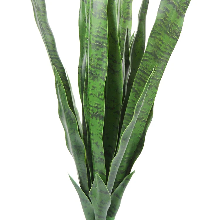 2024 New Fashion Artificial Aansevieria Plant Green Leaves Branch For Indoor Outdoor Decoration