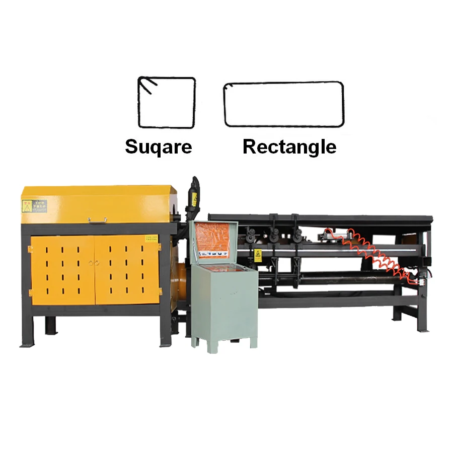 4-10mm High Accuracy Automatic Rebar straightening and bending stirrup integrated  Machine