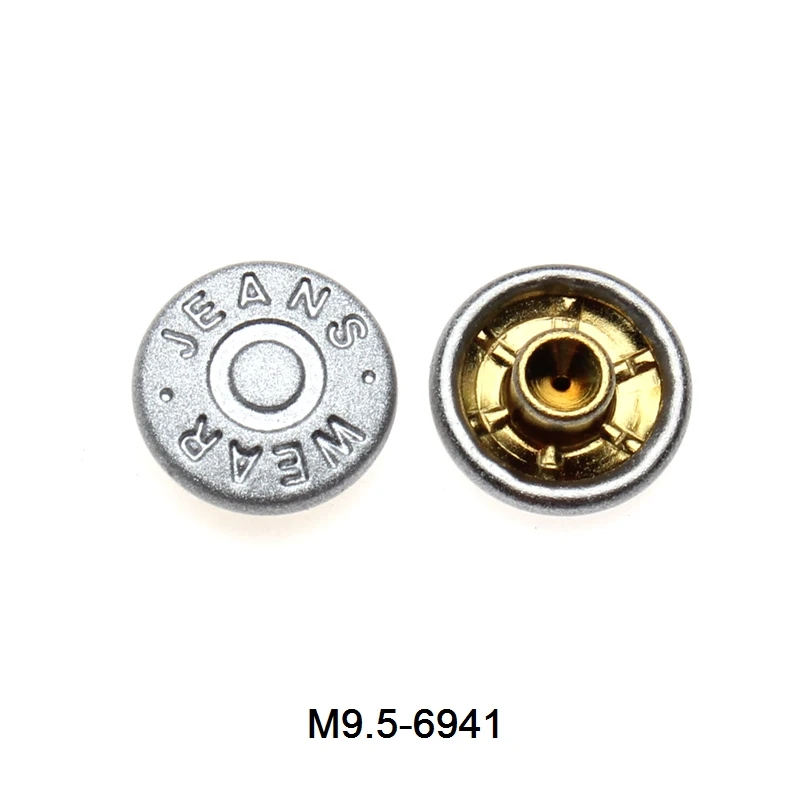 Custom Size Brass Decorative Metal Rivet Single Cap Jeans Button Rivet Stud for Leather Jeans Craft Bag Shoe Handbag