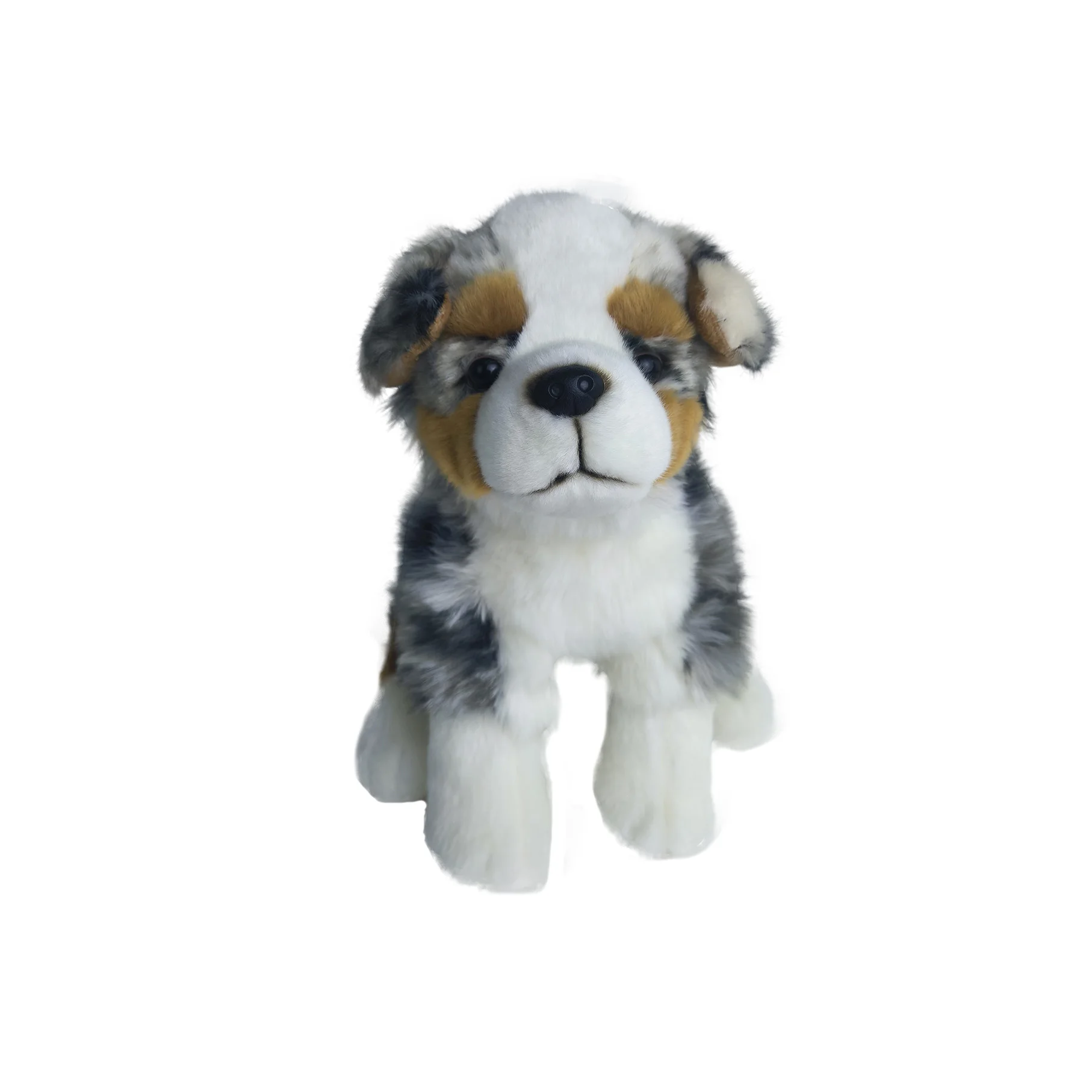 Realistic Border Collie Dog Animal Plush Toys Stuffed  Puppy Husky Pug  Shiba Inu Samoyed Welsh corgi with stock