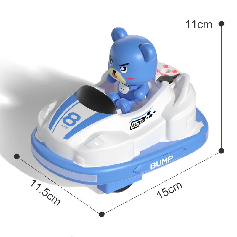 SJY-Q180 Two Players Battle Ejection Remote Control Bumper Car Toy Light Sound Spray Mist RC Kids Bumper Cars Gift