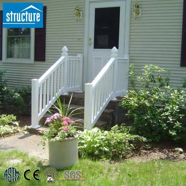 Hot Sale PVC Fire-Proof Stair Railing Composite Fence Plastic Stair Fence