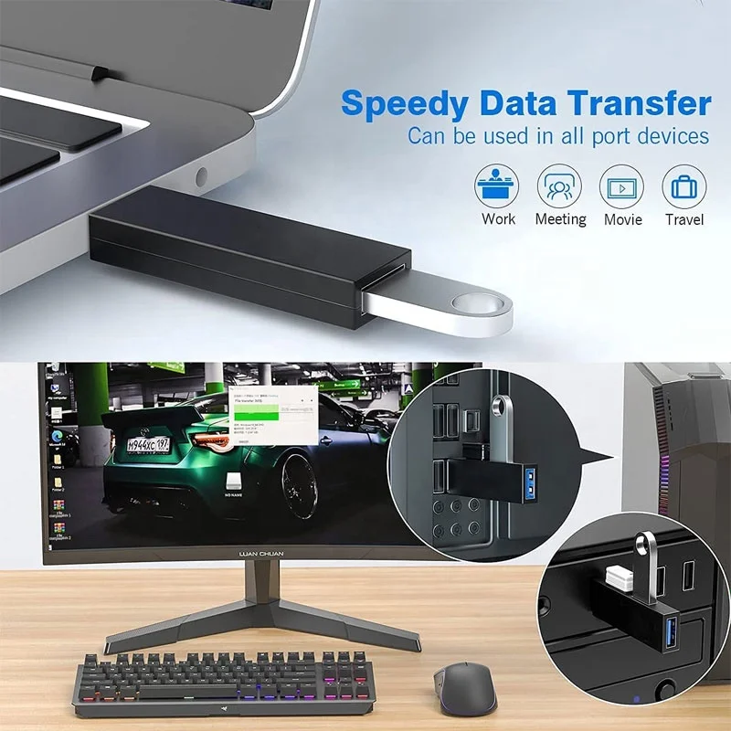 Новые товары Amazon Топ 10 портативный мини Usb-разветвитель 3 0 концентратор многофункциональная док-станция в