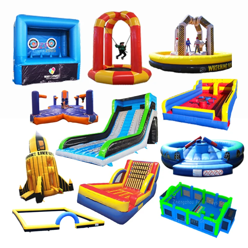ZZPL Hot selling inflatable race tracking court for sale Giant inflatable outdoor sports game equipment from China factory