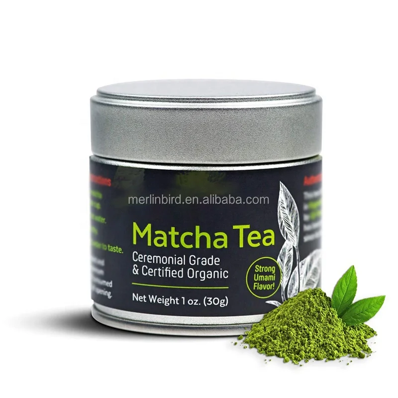 Private Label Premium Organic Ceremonial Grade Matcha Green Tea Powder Bottle Matcha Japan