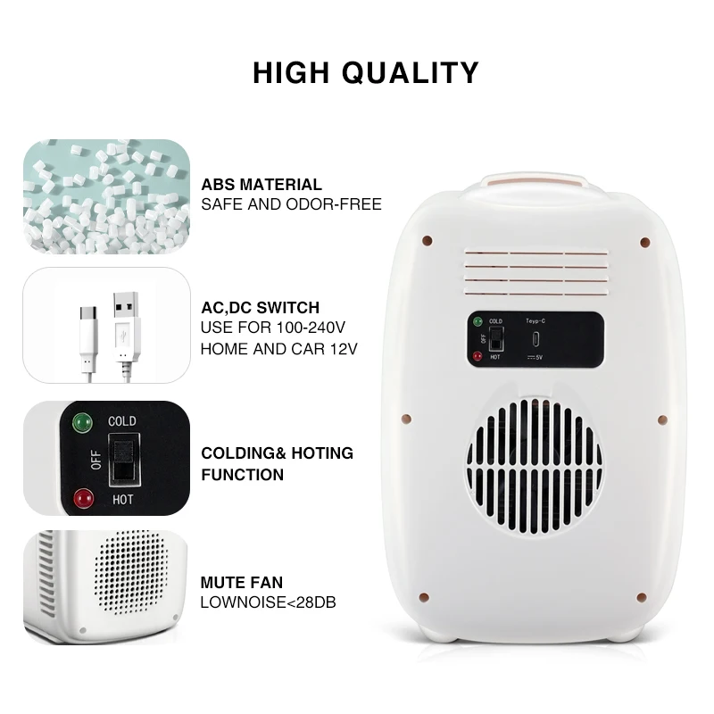 8 can portable dualuse minecarft car mini fridge 6l burau 110v 12v portable refrigerator