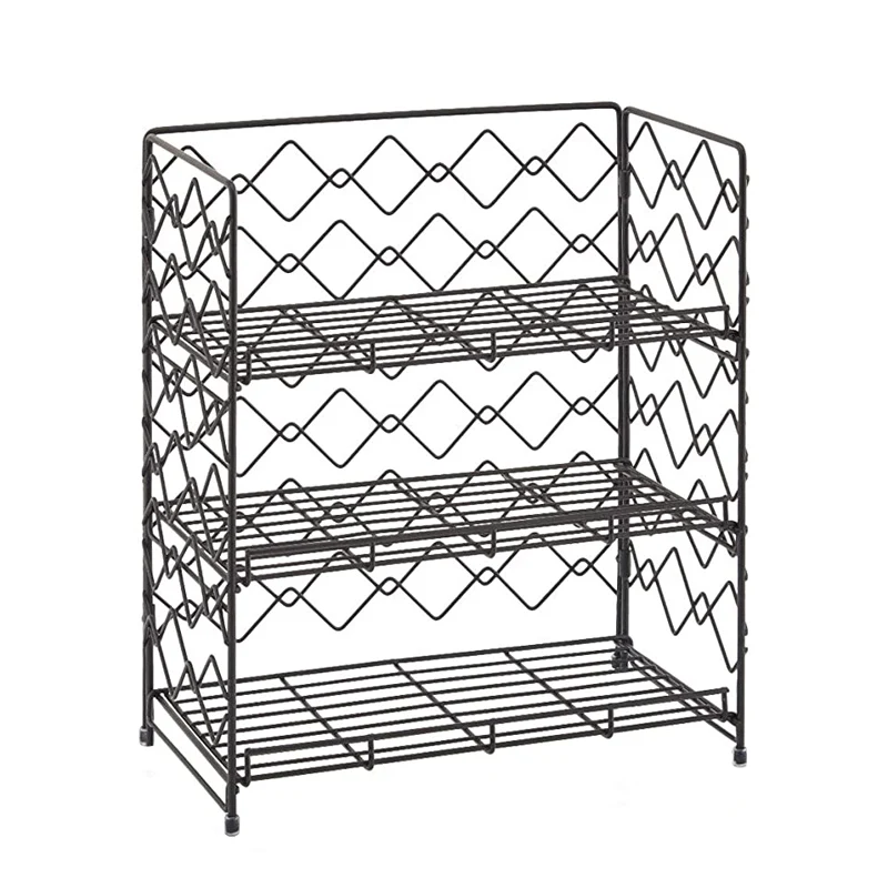 3 яруса кружевных квадратный органайзер, угловой Стеллаж кухня для хранения проволоки рамка для полки на стене металлическая подставка для приправ