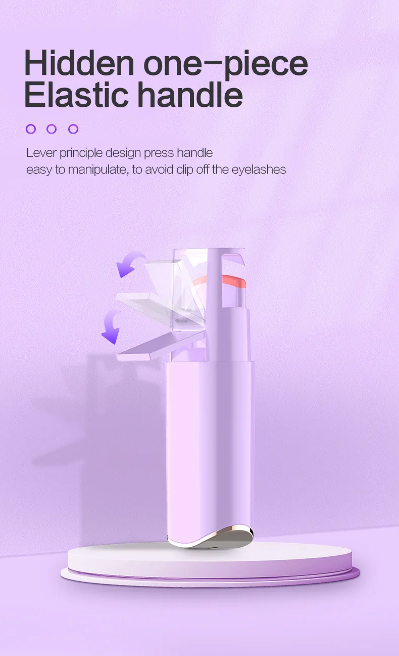 Electric Heated Eyelash Curler Long-Lasting Curl Electric Eye Lash Perm Eyelashes Clip Eyelash Curler Device Makeup Tools