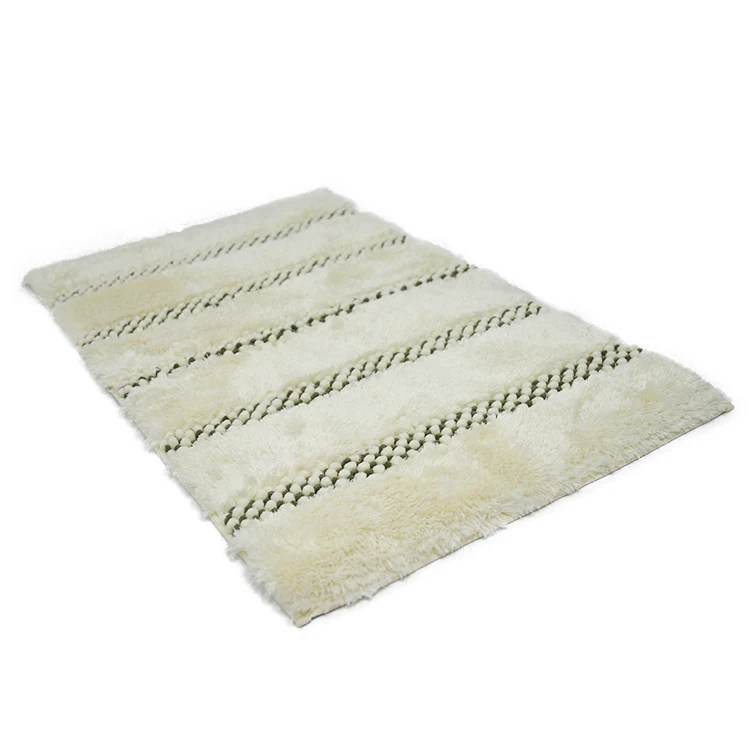 
Hot Selling Custom Latex Backing Anti-slip Floor Carpet Chenille Microfiber Bathroom Mat 