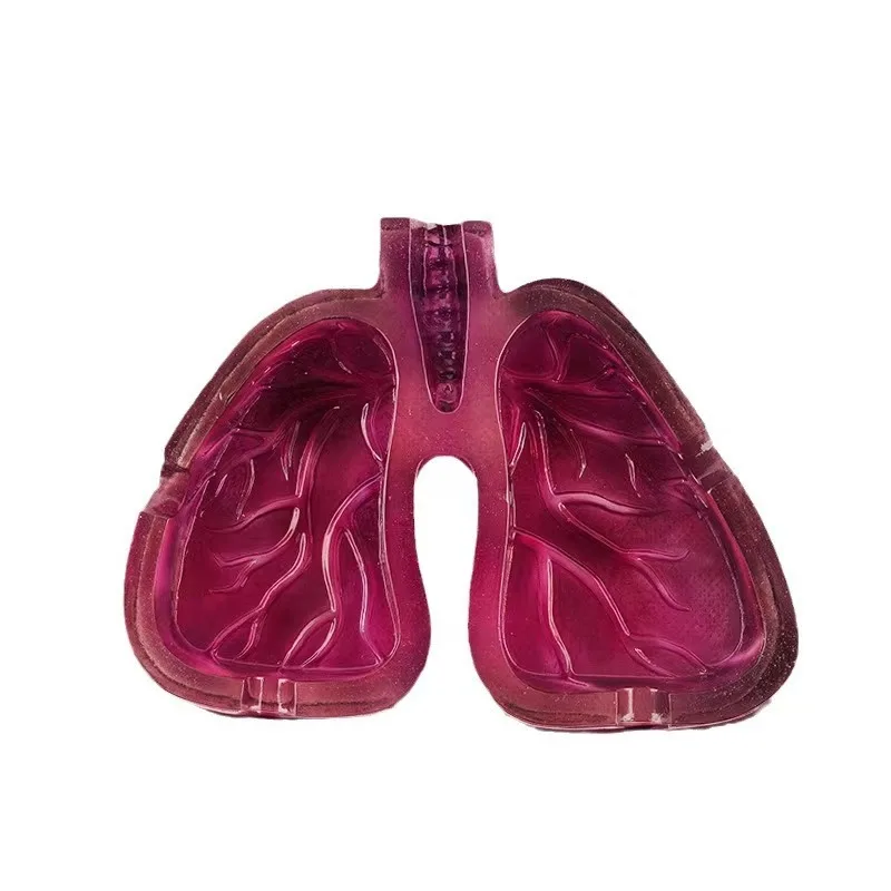 Custom logo lung shaped resin ashtray cigarette ashtray holder for home hotel