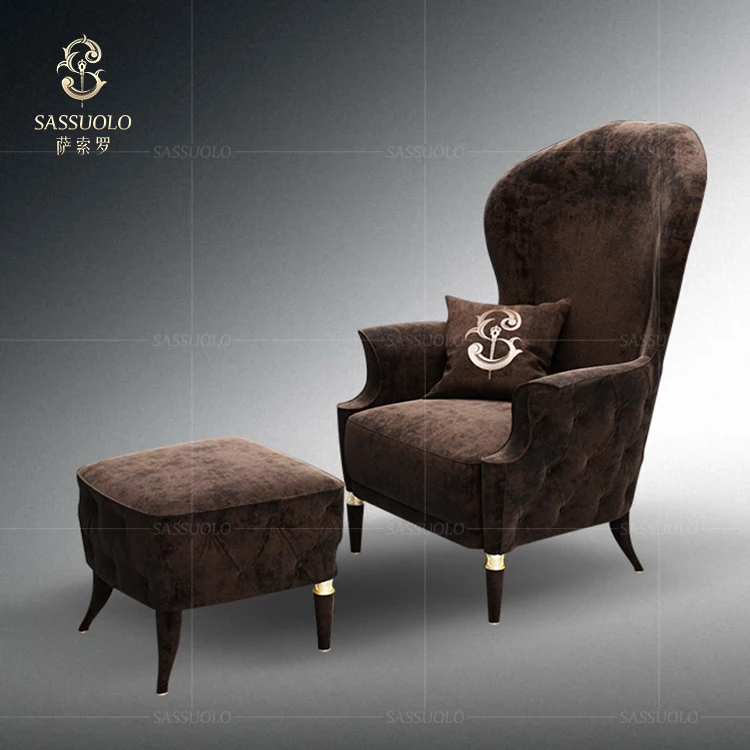 
Sassuolo Italian post-modern fabric single sofa soft armchair luxury living room sofa bed 