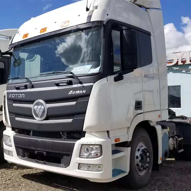 Hot Sale White Diesel Engine 6x4 Semitrailer Tractor 49Ton Truck with Automatic Transmission Gross Wheel