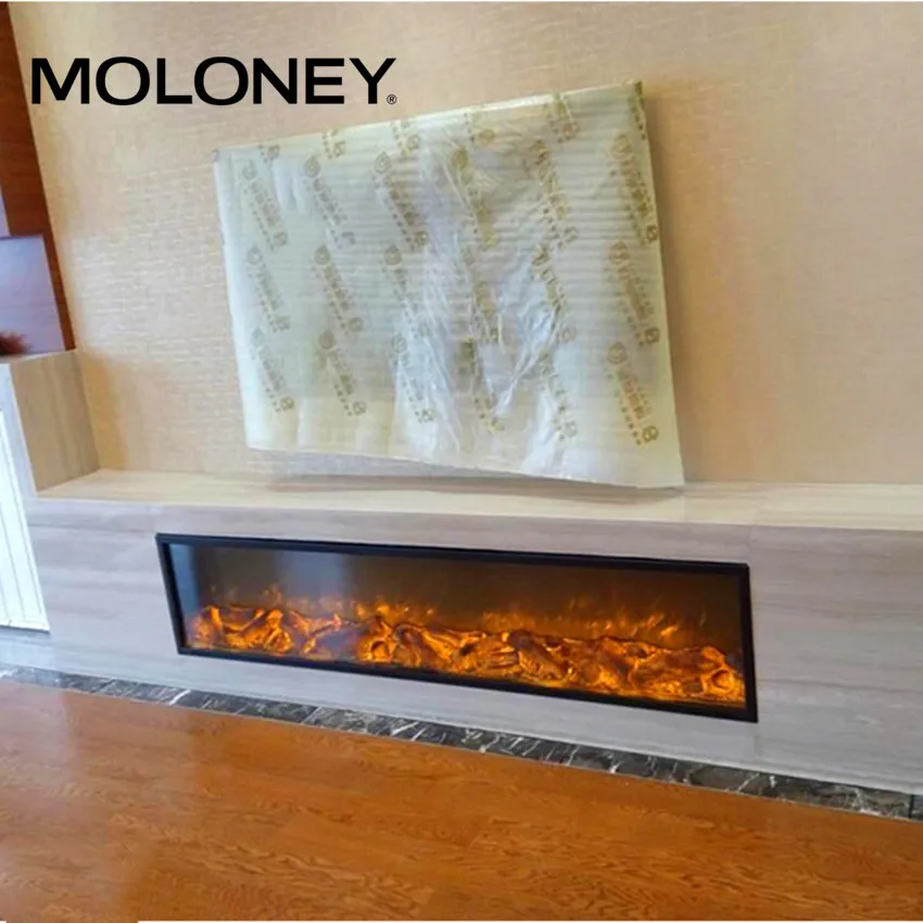 Moloney electric flat panel decorative electric fireplace without heat