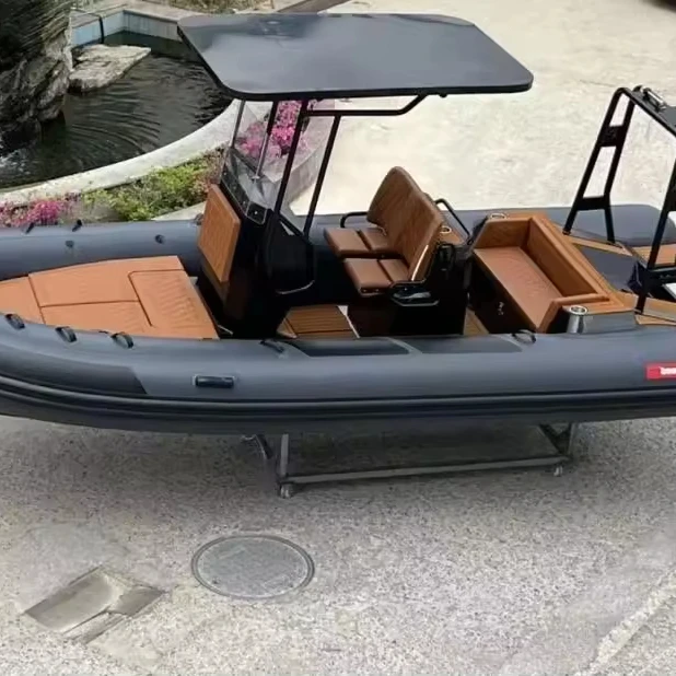 Germany 19ft Rhib 580 High Speed Aluminum RIB Hypalon/PVC Inflatable Boat Family Using