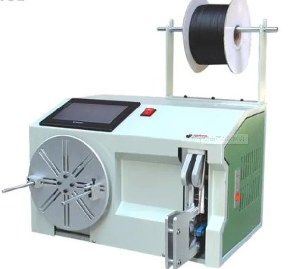 Efficient and easy to operate Aemi-Automatic Twisting Winding Banding Bundling cable wire machine