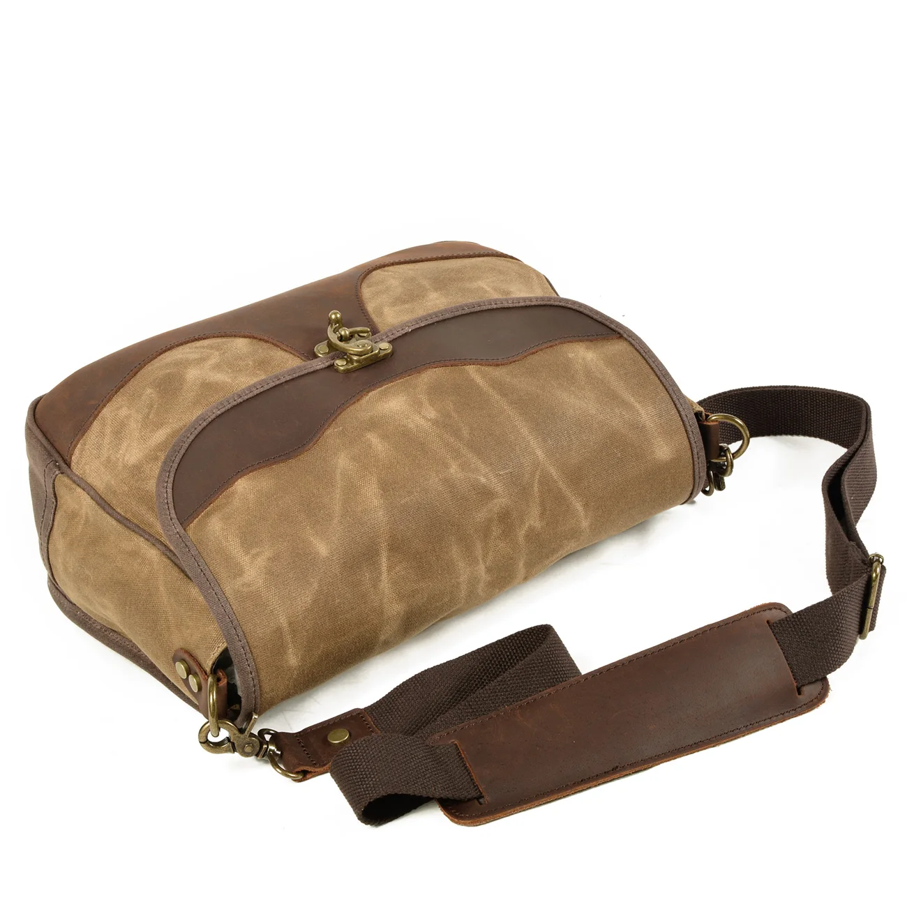 Waxed Canvas  New Mens Shoulder Dslr Camera Leather Bags