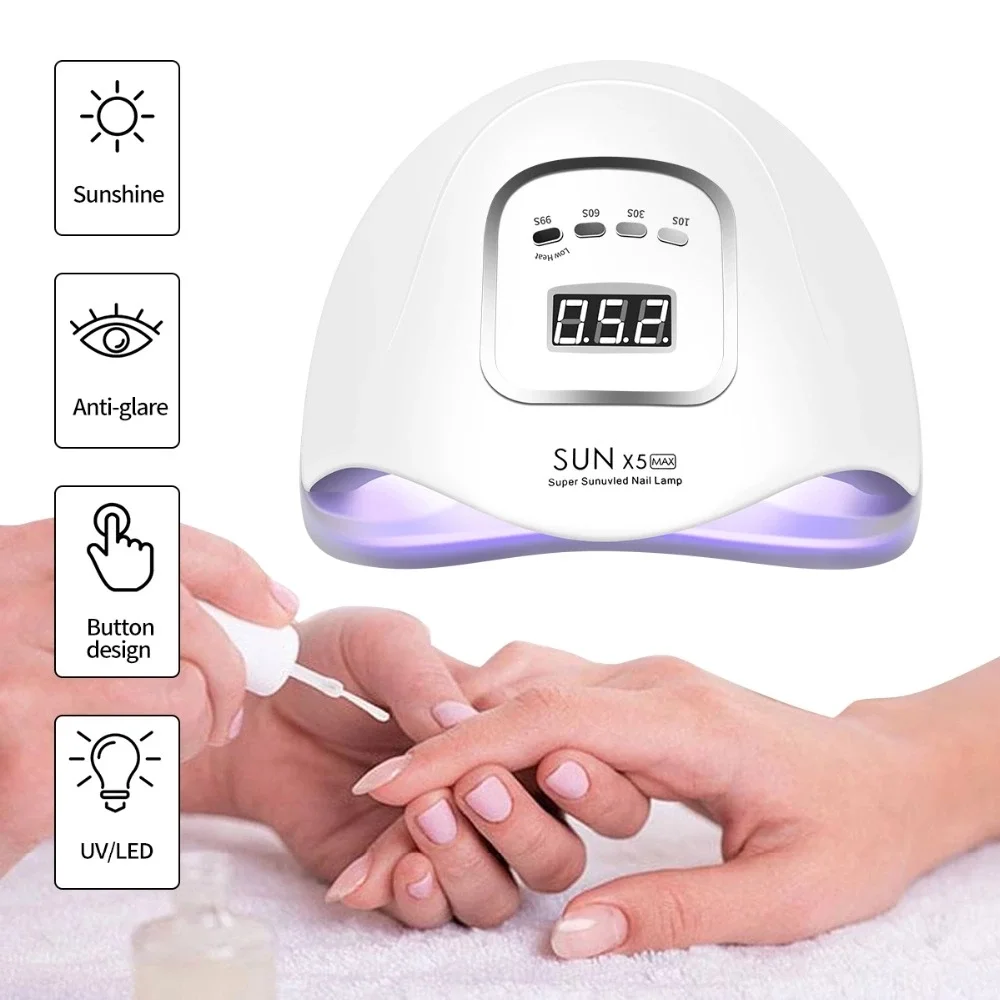 Smart LED Manicure Lamp UV Nail Lamp Sun X5 Max Uvled Nail Gel Polish Dryer Nail Lamp