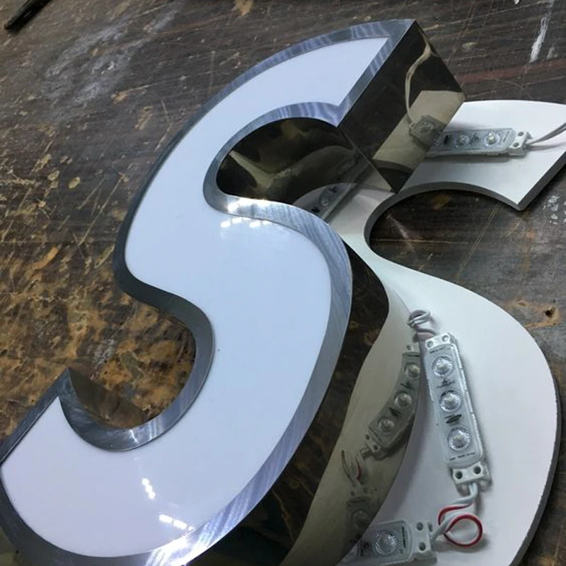 Xizheng 3d sign business sign led acrylic signboard shop sign external