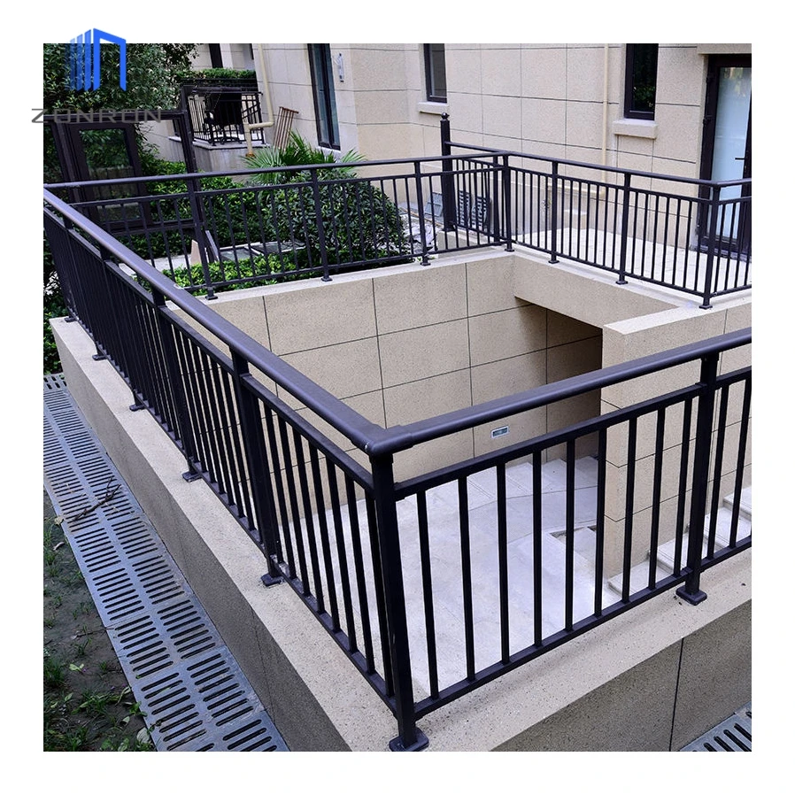 Zonron Top Quality metal Terrace Railing Designs Weatherproof Handrails Balustrades Garden Railing For Balcony