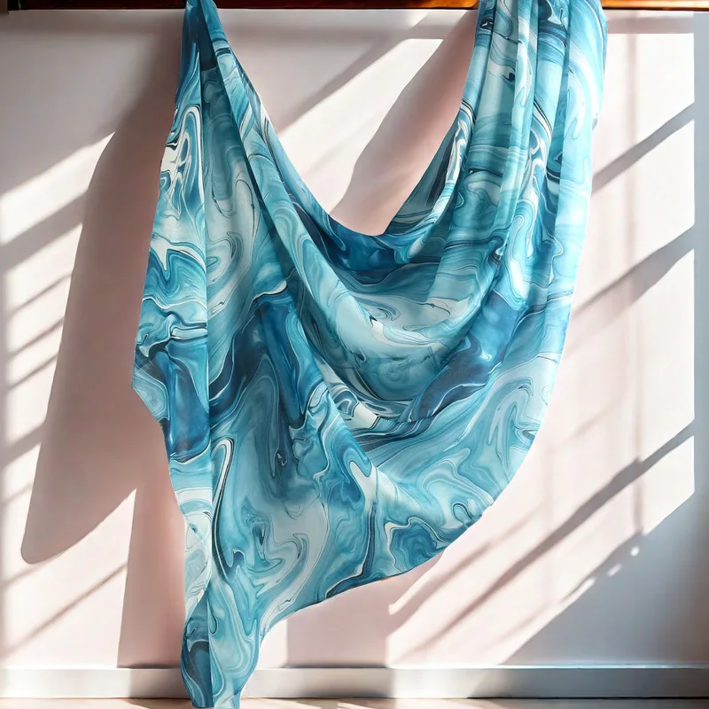 2024 New Customizable Floral Printed Modal Satin Fabrics Summer Hijab Scarf Muslim Women Woven Logo Same Vela Modal Cotton Scarf