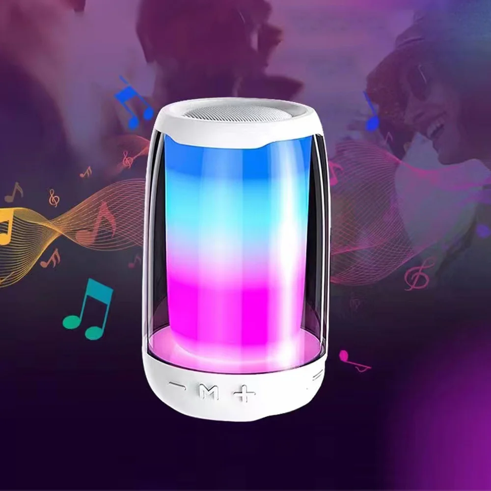 Most Popular Cheap Price RGB Lighting Speaker Wireless Aux Usb TF FM Radio Super Bass Loud Portable Mini Speaker