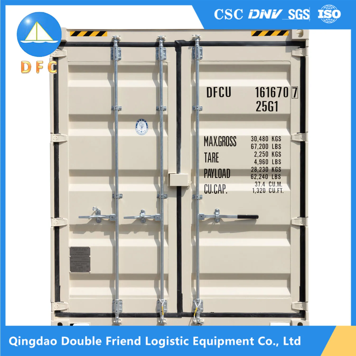 Manufacturer Well Made Optional Color Custom Logo High Cube Sea Freight Container