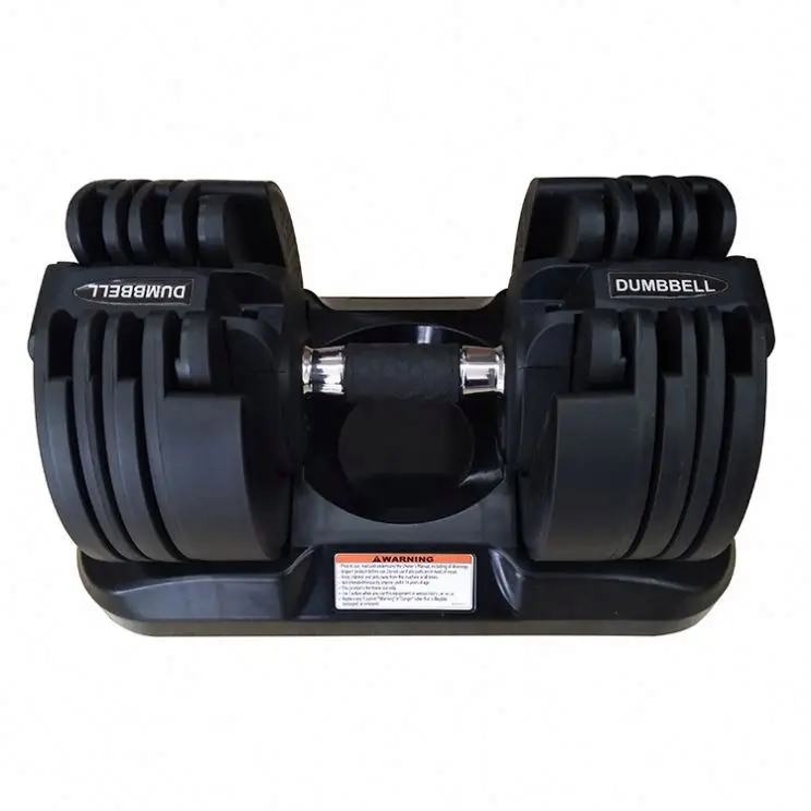 New Style Home Fitness Workout Quick Weight Adjust 5 to 45lb Adjustable Dumbbells Set