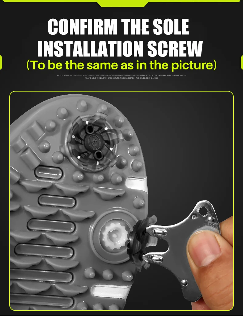 PGM ZP026 easy golf shoe replacement spikes 10 pieces golf shoe spikes with tool