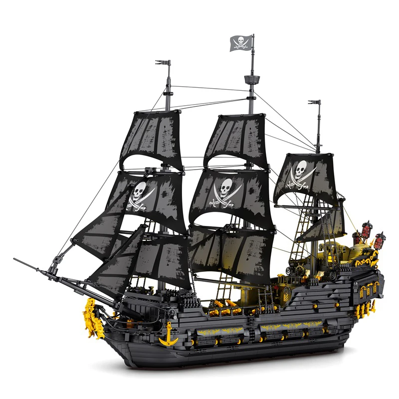 BLACK PEARL (4708PCS)  Model Sailboat Accessories Model Building Block Sets Ship Kids And Adults