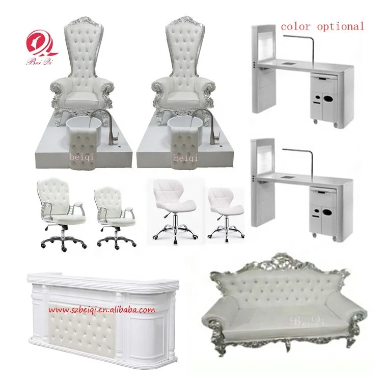 Modern Luxury Pedicure Spa Chair Manicure Nail Table with Exhaust Fan