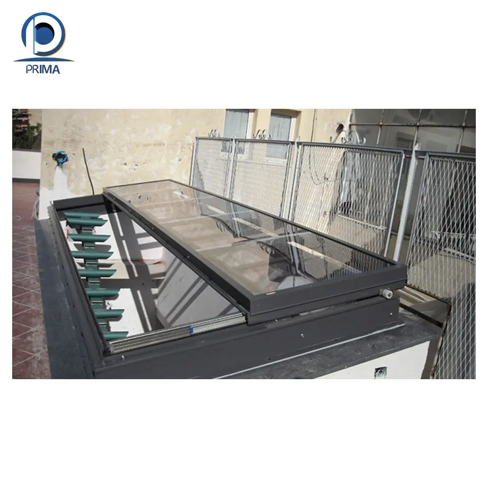 Prima Good Quality Skylight Roof Window Automatic Skylight Motor Glass Roof Skylight