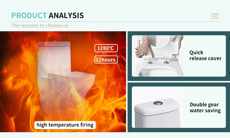 LORY Cheap Bathroom Siphon Two Piece Inodoro Single Side Ceramic Siphonic Bathroom WC Pressure-assisted Toilet Bowl