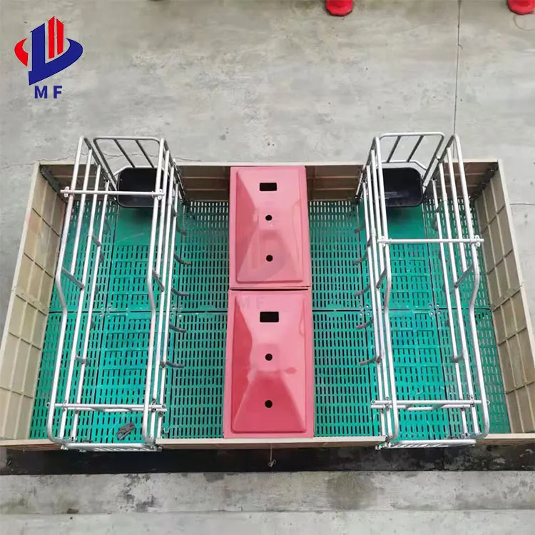 Plastic flat flooring for pig delivery in breeding farms, feeding sows on pregnancy beds, sow delivery beds