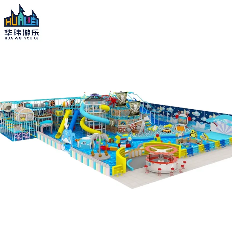 Free Design Ocean Theme Indoor Structure Playground Kids Mall Play Area Equipment for Sale