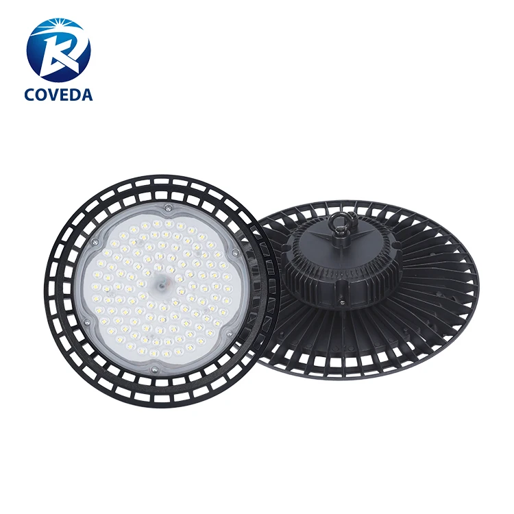 COVEDA 100w 150w 200w 300w Warehouse Aluminum Housing Lighting Industrial Lamp Ufo Led High Bay Light