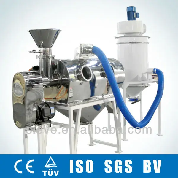 Food grade screen tapioca rice starch powder sifter airflow vibration sieving machine