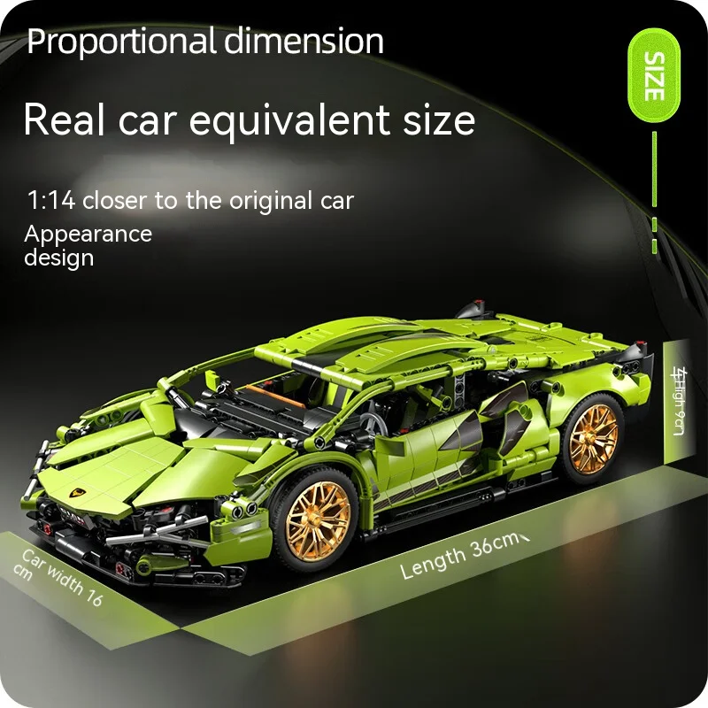 Super Race Car Model Building Bricks Famous Vehicle Collect Racing Educational Toy Boy Gift
