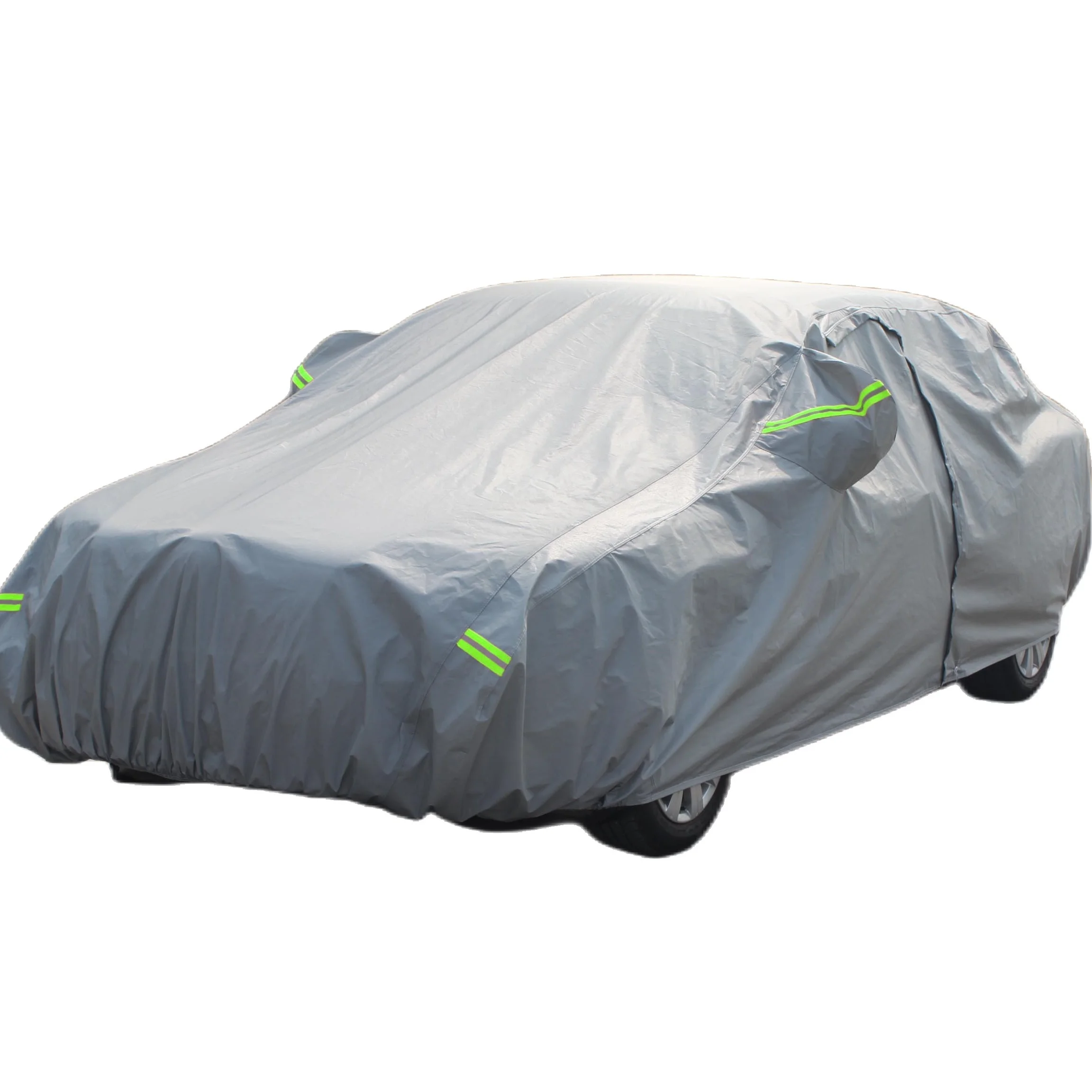 Car thickened black PP padded cotton outdoor 210g hail proof car cover