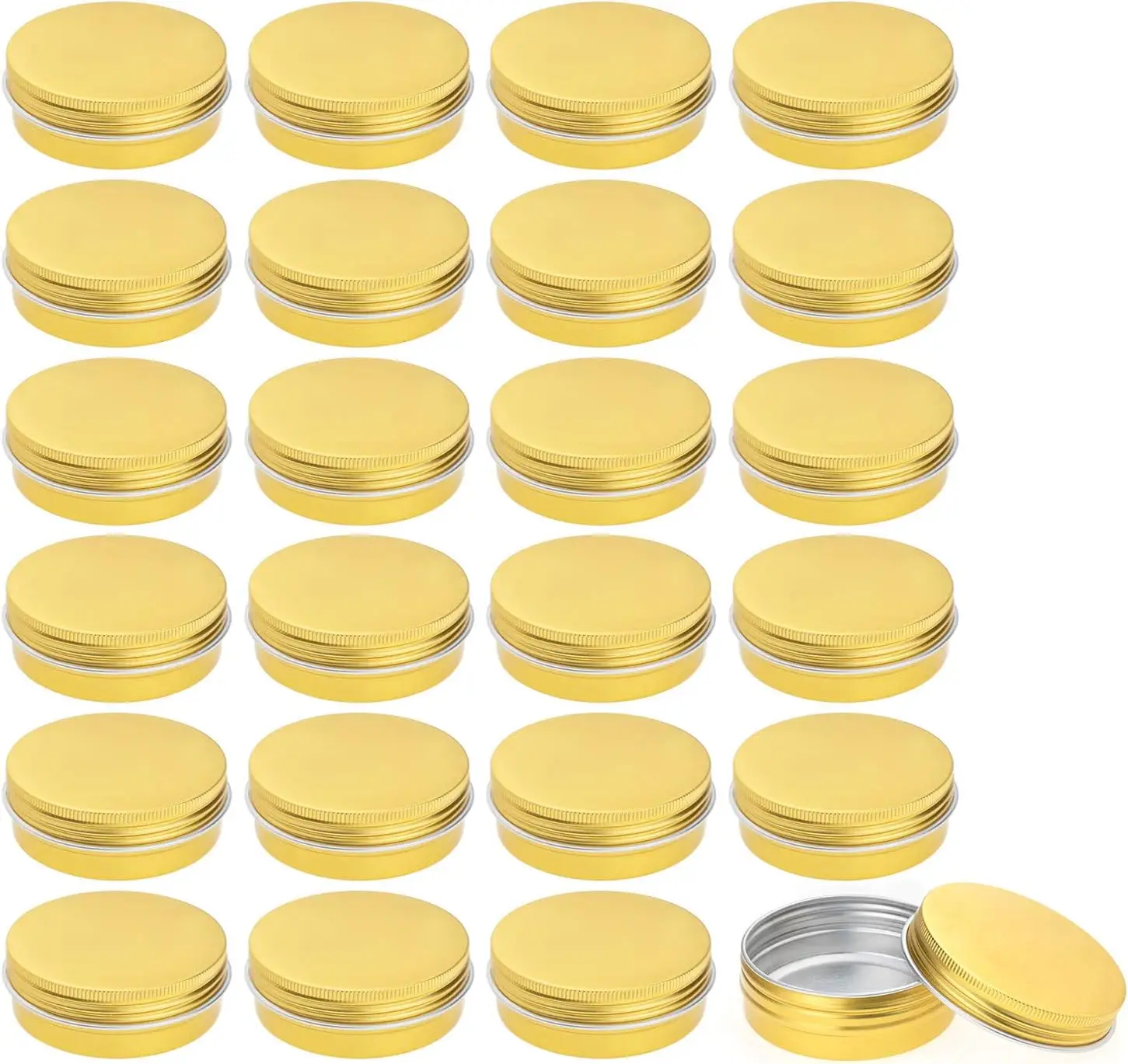 Изготовленный на заказ CMYK пустая алюминиевая банка косметический крем для бальзама для губ контейнер с завинчивающейся крышкой свечи металлическая Оловянная алюминиевая жестяная банка