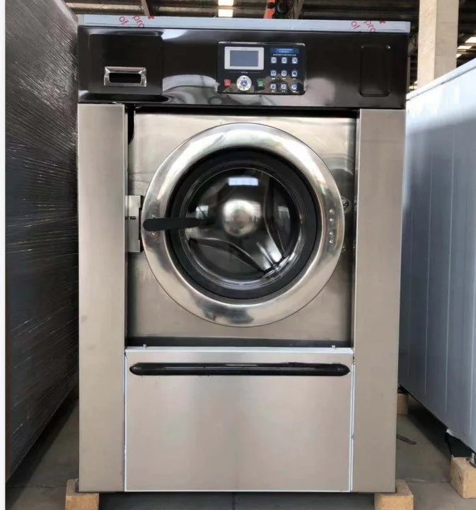 Automatic industrial clothes washing machine with large capacity