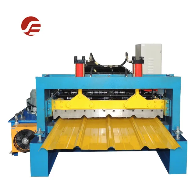 Full Automatic High Quality Galvanized Coil Color Steel Coil 5 Ribs R Panel Roll Former Metal Roof Making Machine