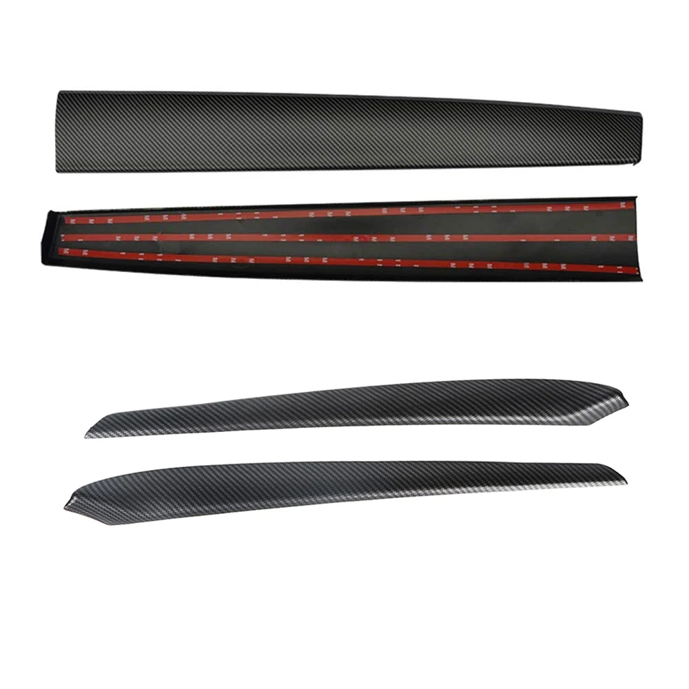 Carbon Fiber Center Console Dashboard Panel Cover + Front Door Panel Trim for Tesla For Tesla Model Y Interior ABS Cover
